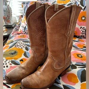 Cleo & Wolf distressed cowboy boots